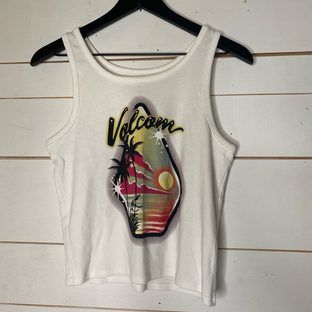 Volcom Classic White Tank Top